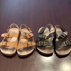 Used brown and tan sandals